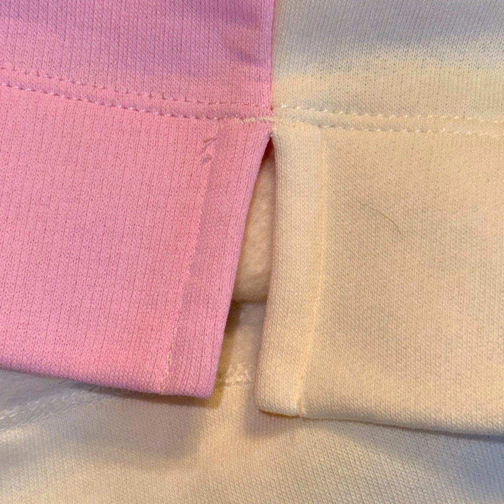 Old Navy Girl's Blue and Ivory Color Block Swirl Crew Neck Sweatshirt, XL - Picture 6 of 7